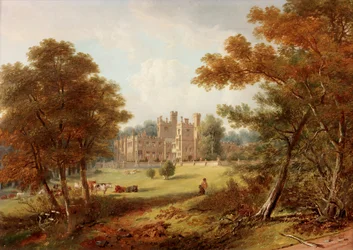 Die Gartenfront, Beaufront Castle, 1845